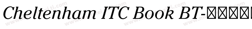 Cheltenham ITC Book BT字体转换